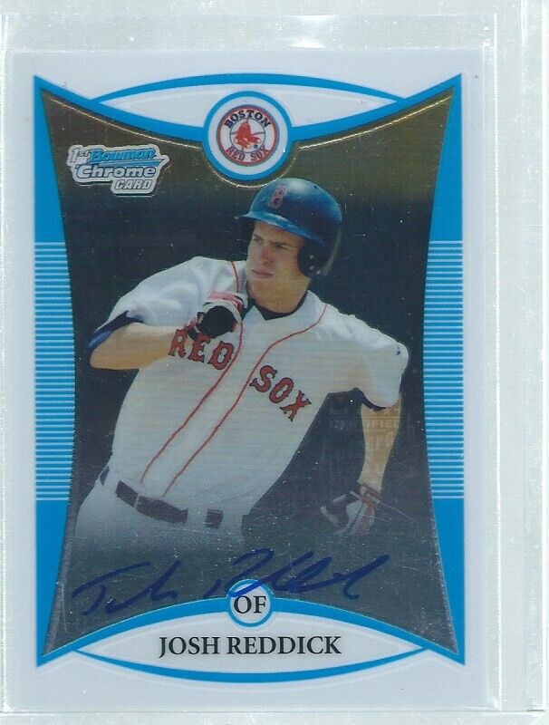 JOSH REDDICK 2008 BOWMAN CHROME 1ST ON CARD AUTO PROSPECT