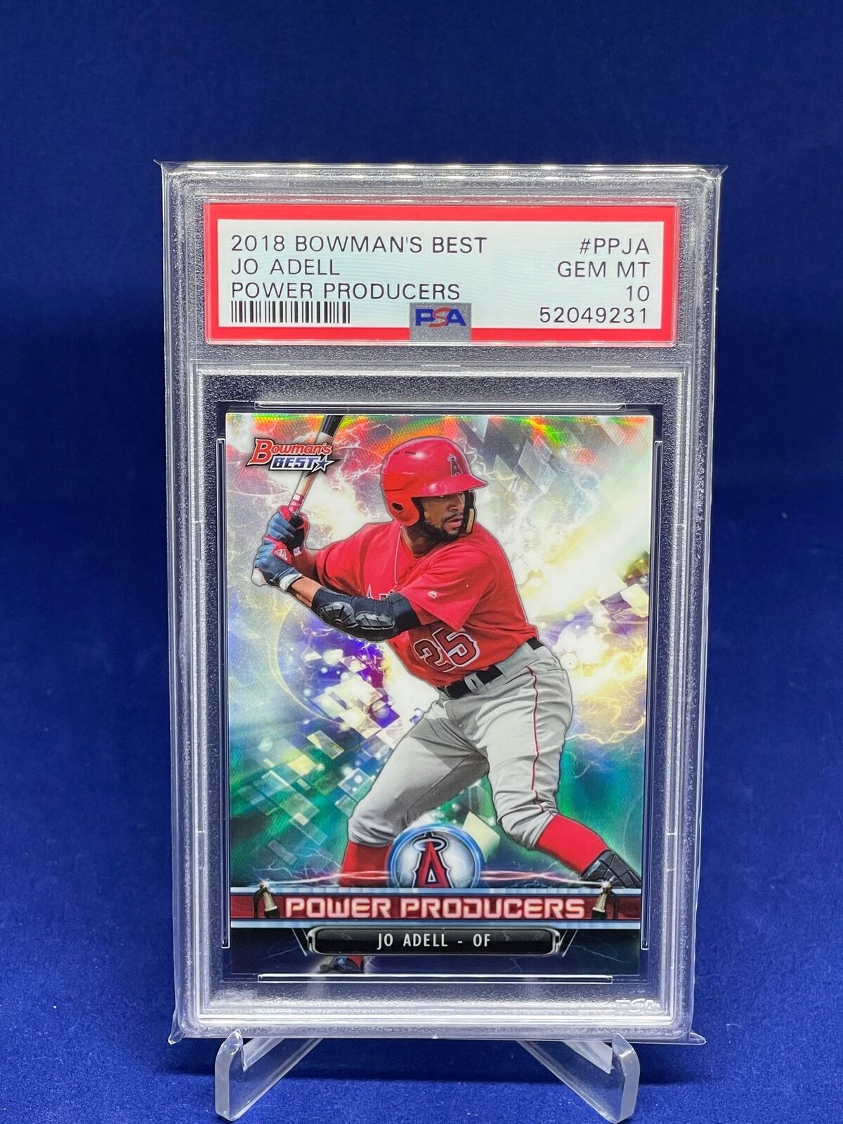 JO ADELL 2020 BOWMANS BEST POWER PRODUCERS REFRACTOR PROSPECT PSA 10 GEM MINT