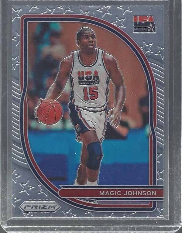 MAGIC JOHNSON 2020-21 PANINI PRIZM USA SHORT PRINT SP #7