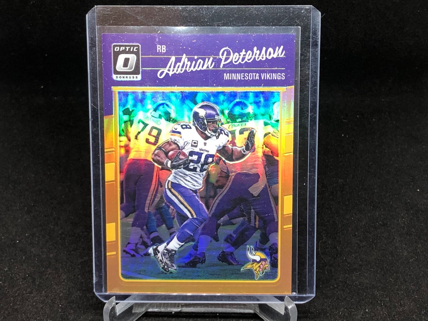 ADRIAN PETERSON 2016 PANINI DONRUSS OPTIC ORANGE HOLO #D 76/199
