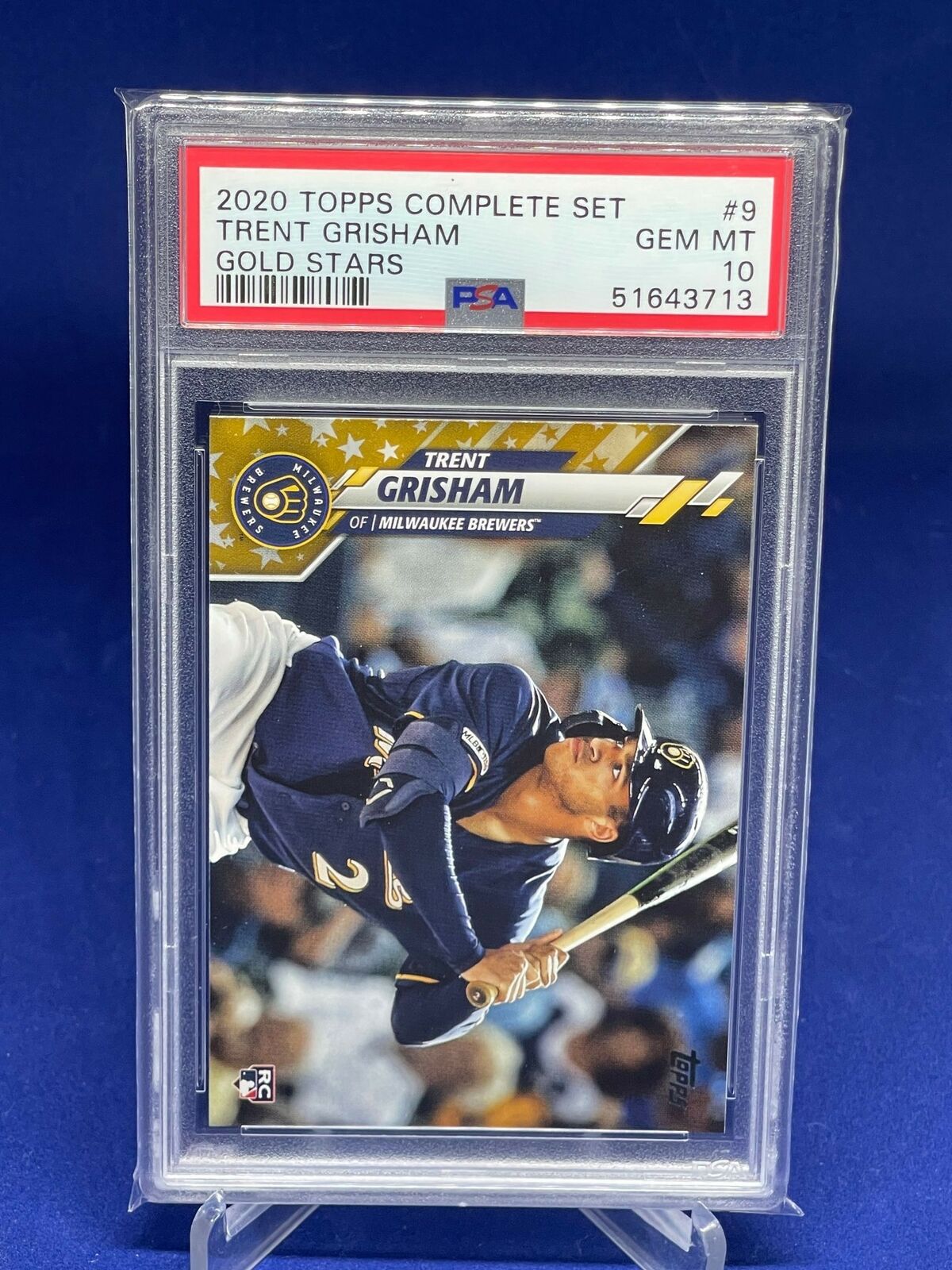 TRENT GRISHAM 2020 TOPPS COMPLETE SET GOLD STARS ROOKIE RC #9 PSA 10 GEM MINT