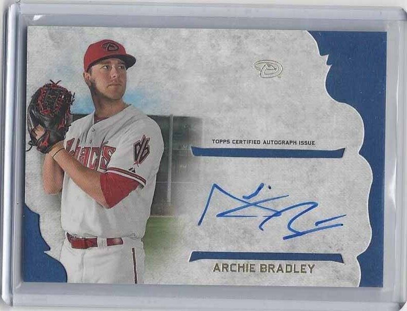 ARCHIE BRADLEY 2015 TOPPS SIMPLY SUPREME DIAMONDBACKS ON CARD AUTO