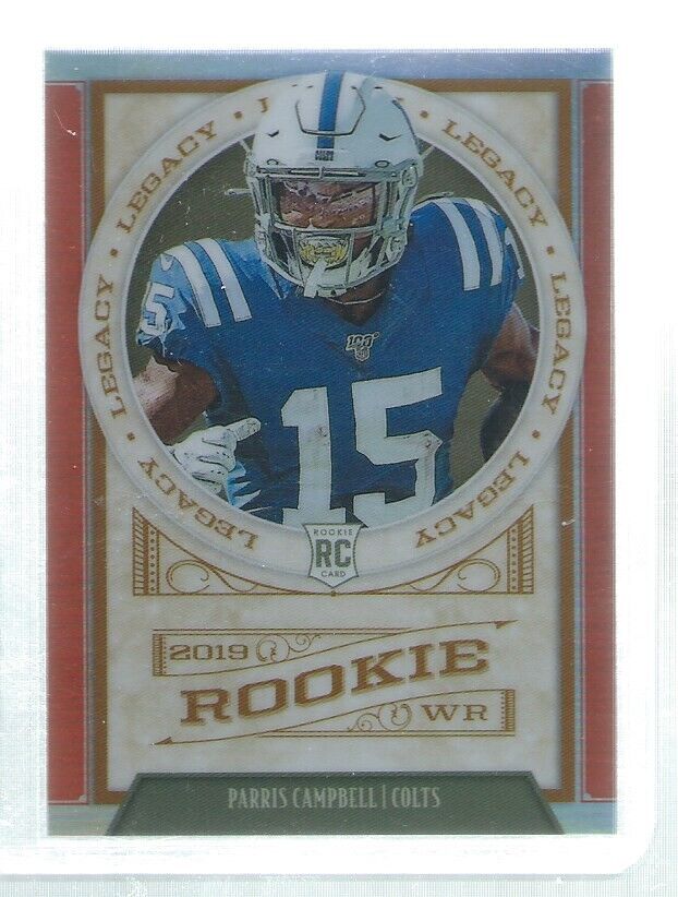 PARRIS CAMPBELL 2019 CHRONICLES LEGACY ORANGE PRIZM ROOKIE RC #D 61/75