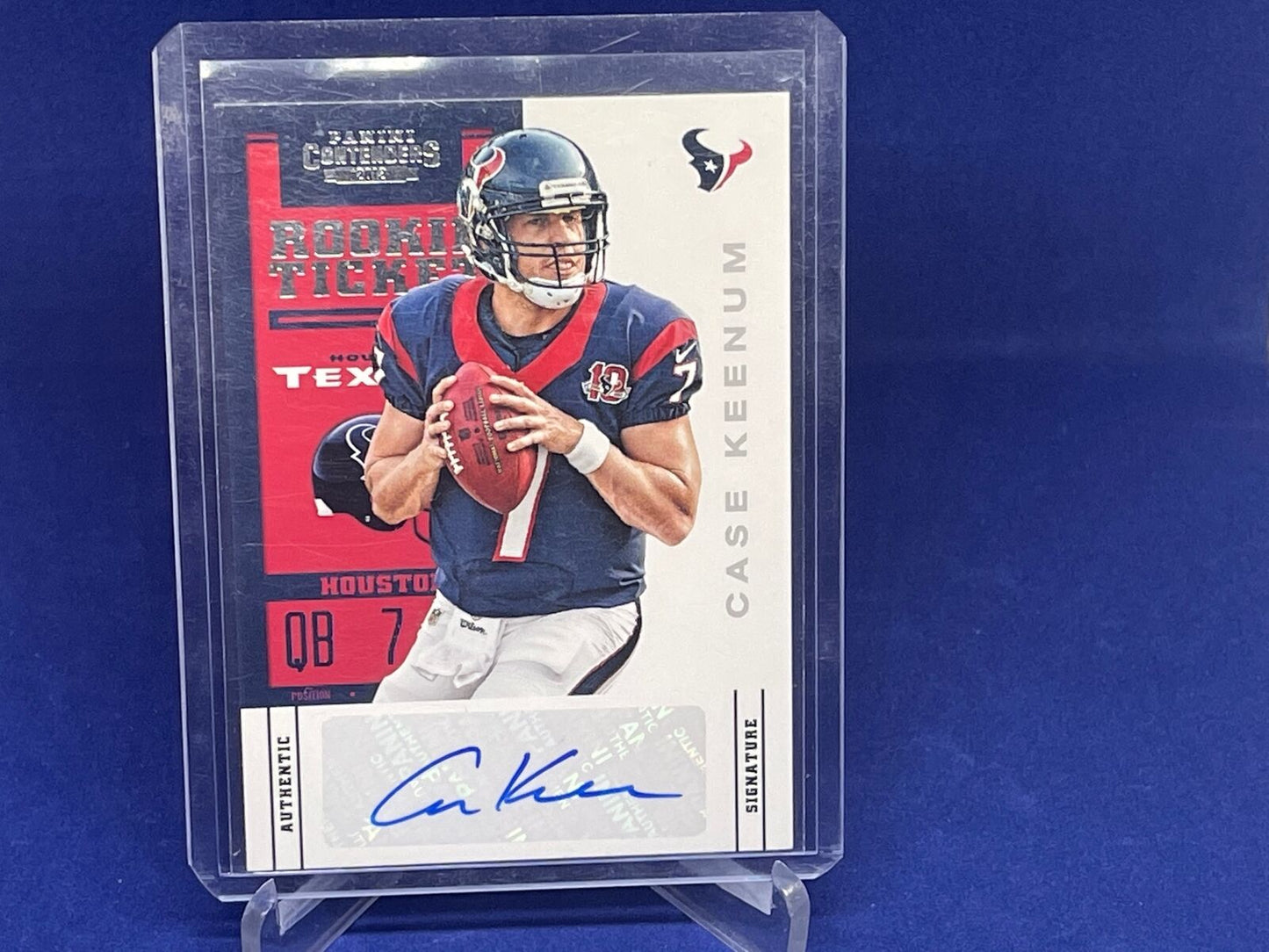 CASE KEENUM 2012 PANINI CONTENDERS ROOKIE TICKET AUTO RC # 112