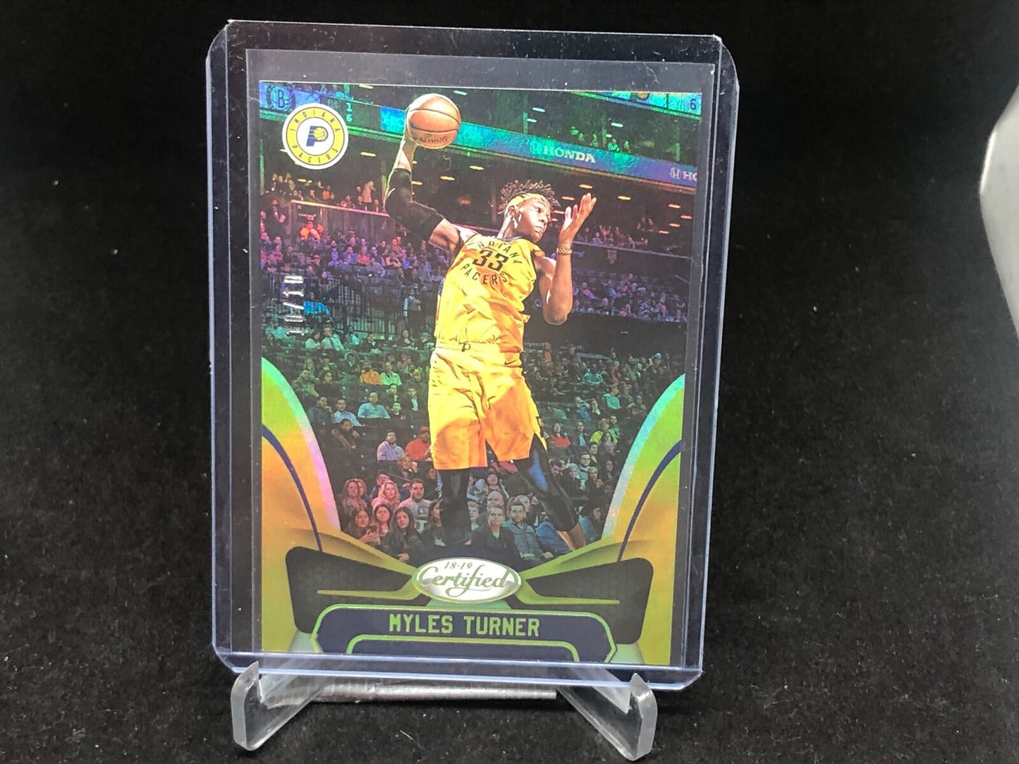 MYLES TURNER 2018-19 PANINI CERTIFIED GOLD #D 10/10