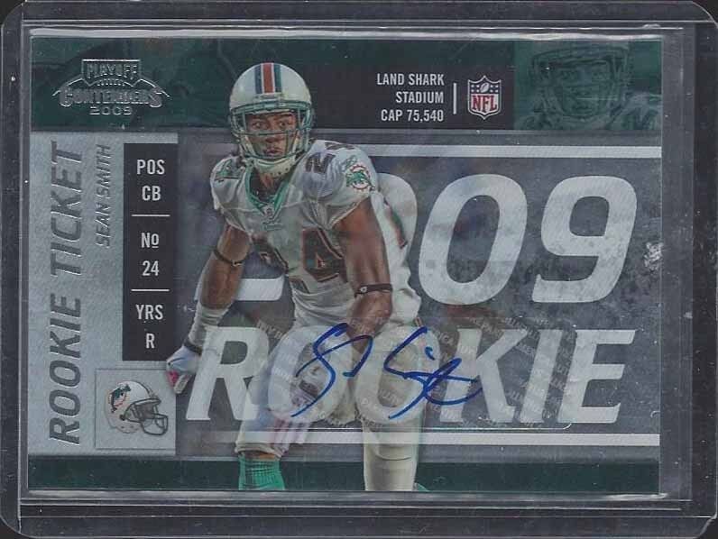 SEAN SMITH 2009 PLAYOFF CONTENDERS ROOKIE TICKET TRUE RC AUTO #200
