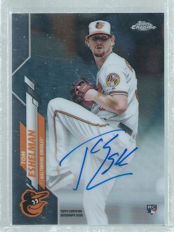 TOM ESHELMAN 2020 TOPPS CHROME ON CARD AUTO ROOKIE RC
