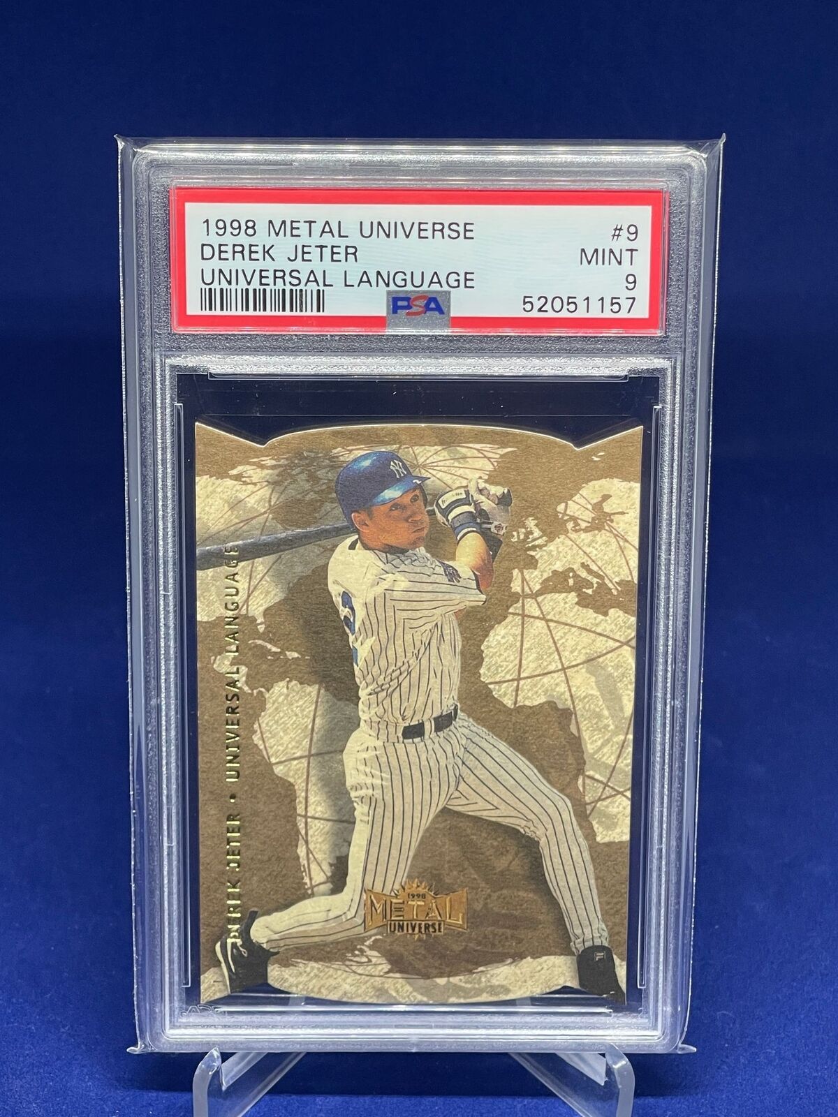 DEREK JETER 1998 METAL UNIVERSE UNIVERSAL LANGUAGE #9 PSA 9 MINT