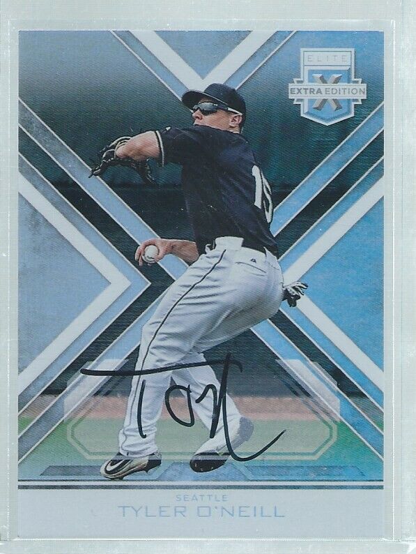 TYLER O'NEILL 2016 ELITE EXTRA EDITION ON CARD AUTO PROSPECT #1