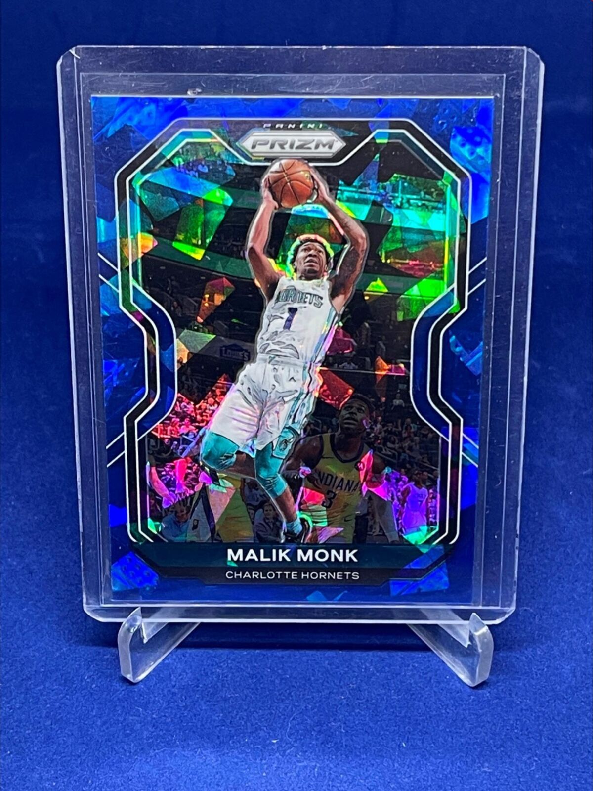 MALIK MONK 2020-21 PANINI PRIZM BLUE CRACKED ICE PRIZM #D 2/125
