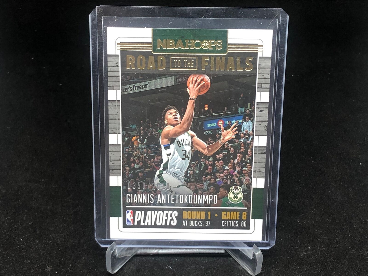 GIANNIS ANTETOKOUNMPO 2018-19 PANINI NBA HOOPS ROAD TO FINALS #D 350/2018