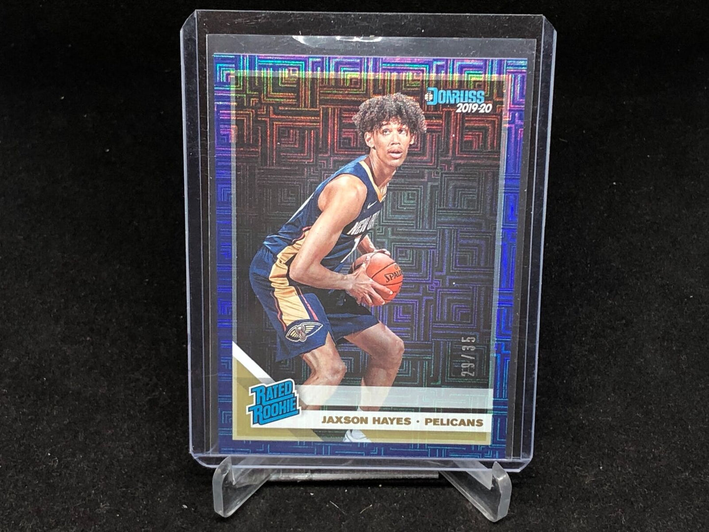 JAXSON HAYES 2019-20 DONRUSS CHOICE RATED ROOKIE BLUE INFINITE RC #D 29/35