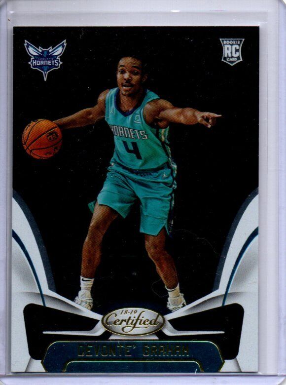 DEVONTE' GRAHAM 2018-19 PANINI CERTIFIED TRUE ROOKIE RC #184