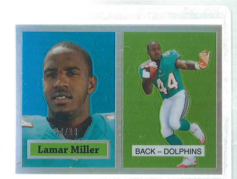 LAMAR MILLER 2012 TOPPS CHROME 1957 REFRACTOR ROOKIE RC #D 14/99