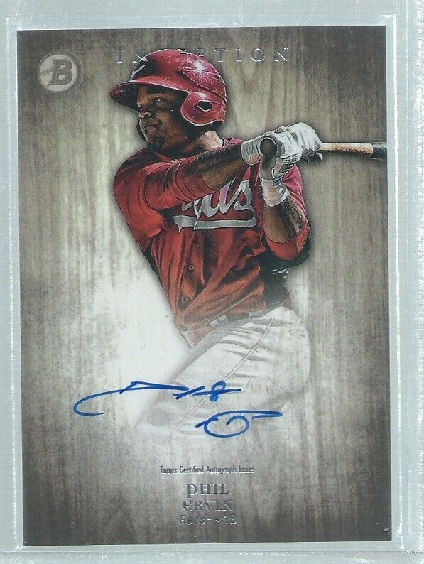 PHIL ERVIN 2014 BOWMAN INCEPTION ON CARD AUTO PROSPECT