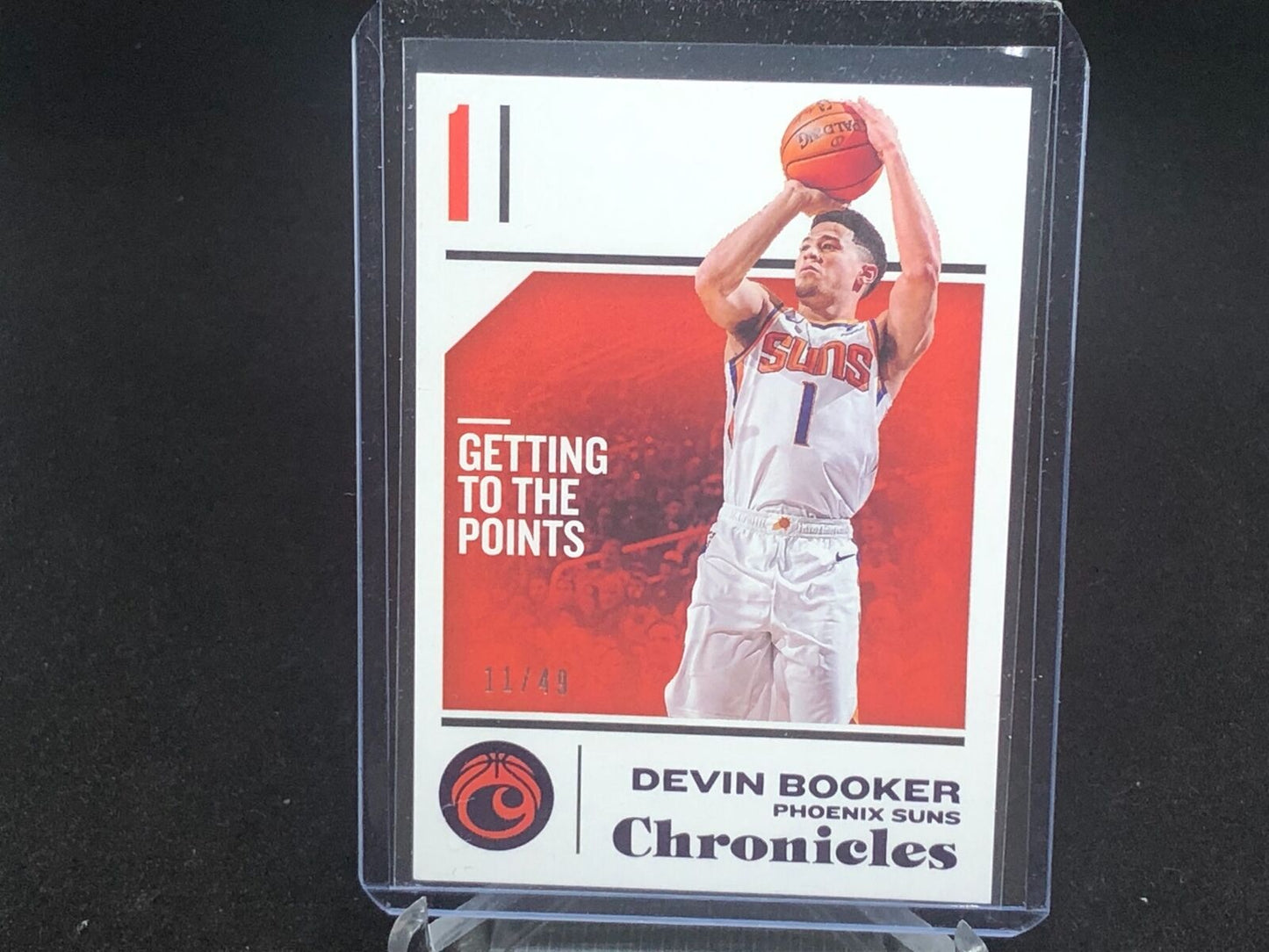 DEVIN BOOKER 2018-19 PANINI CHRONICLES PURPLE #D 11/49