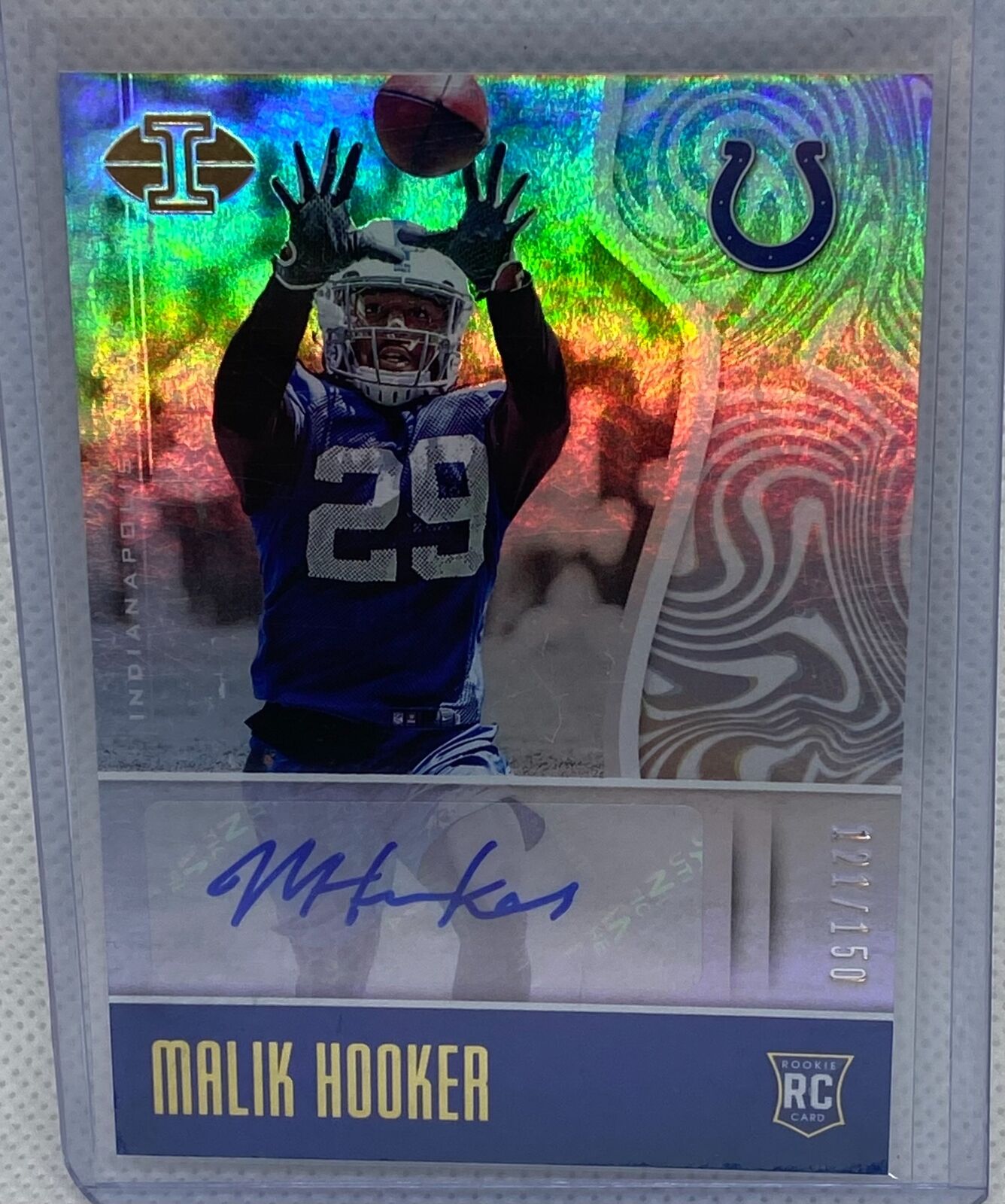 MALIK HOOKER 2017 PANINI ILLUSIONS AUTO RC #D 121/150