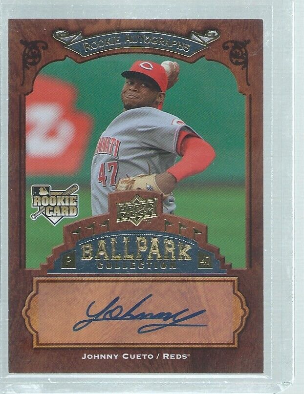 JOHNNY CUETO 2008 UD BALLPARK COLLECTION AUTO ROOKIE RC #134
