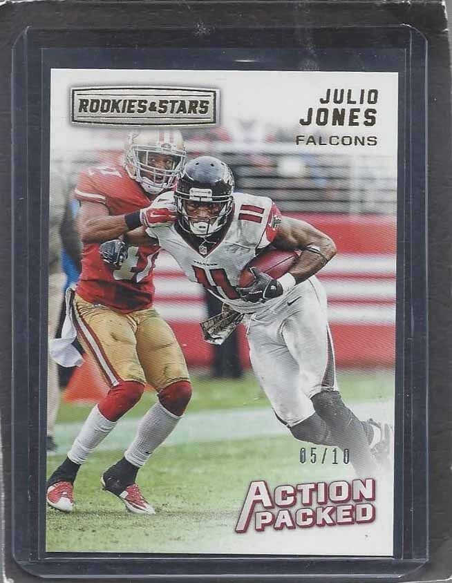 JULIO JONES 2016 ROOKIES & STARS ACTION PACKED GOLD #D 5/10