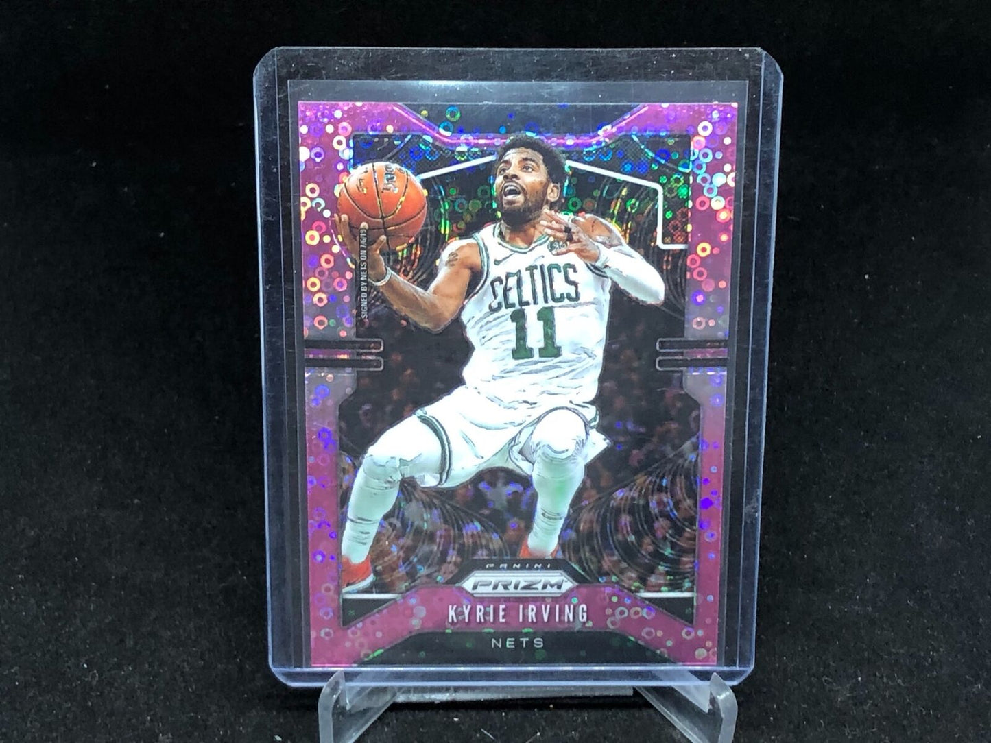KYRIE IRVING 2019-20 PANINI PRIZM FAST BREAK PINK PRIZM #D 8/50