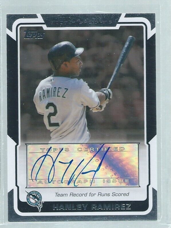 HANLEY RAMIREZ 2008 TOPPS HIGHLIGHTS AUTO