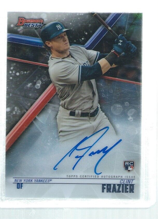 CLINT FRAZIER 2018 BOWMAN'S BEST ON CARD AUTO ROOKIE RC