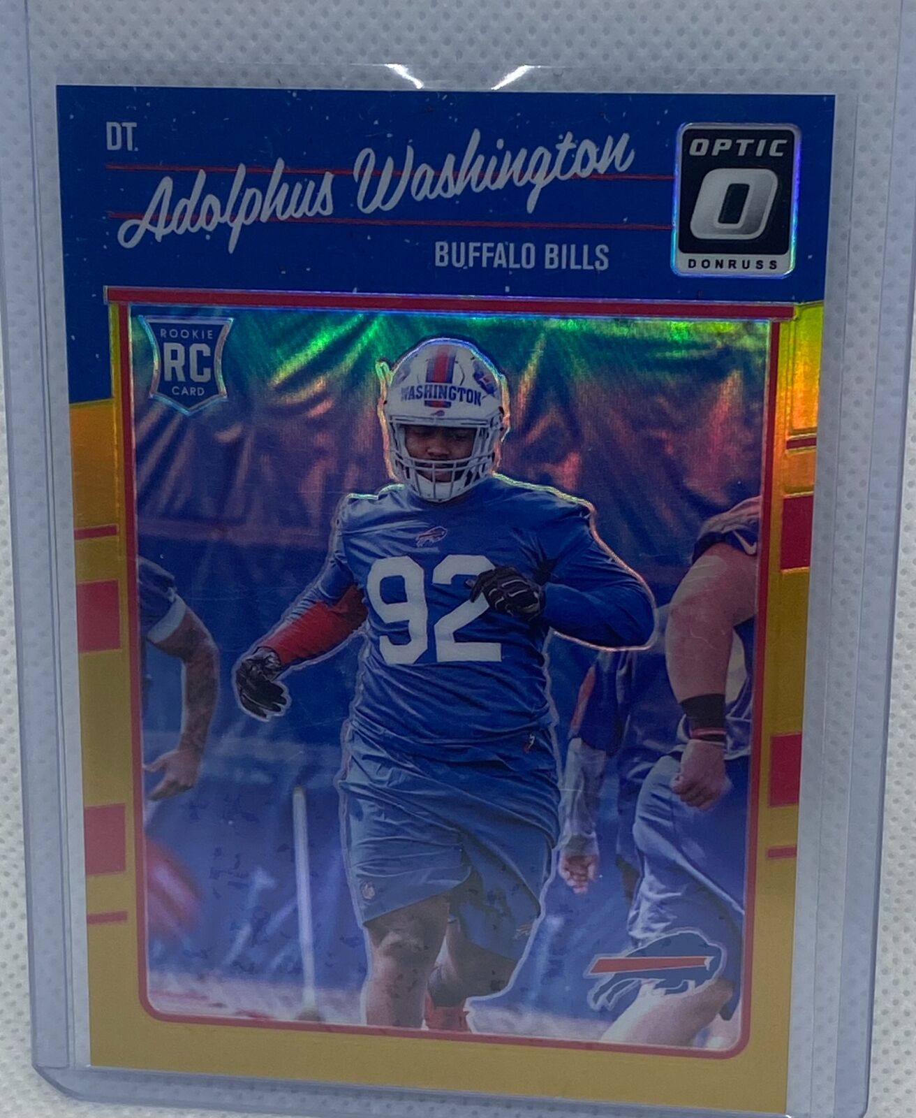 ADOLPHUS WASHINGTON 2016 PANINI DONRUSS OPTIC GOLD HOLO RC #D 9/10