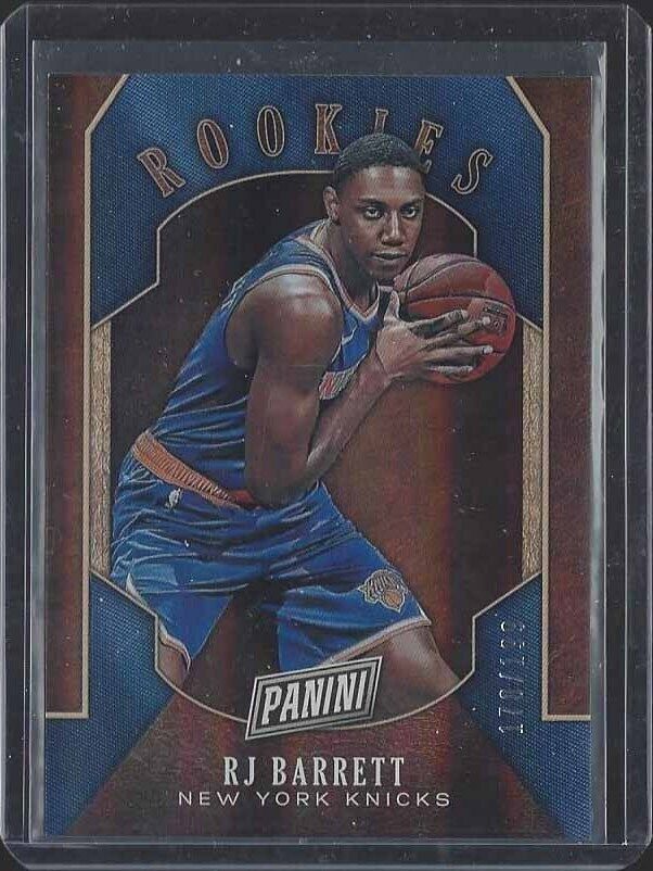 RJ BARRETT 2019 PANINI BLACK FRIDAY ROOKIES FOIL RC #D 170/199
