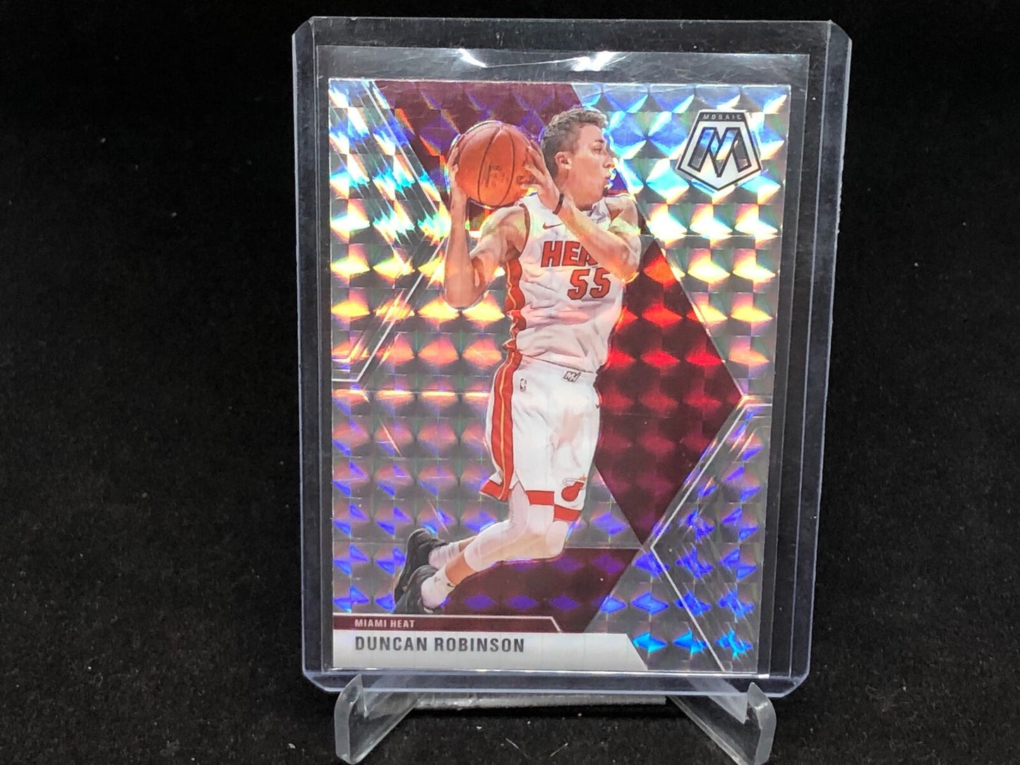 DUNCAN ROBINSON 2019-20 PANINI MOSAIC SILVER MOSAIC PRIZMS RC # 170