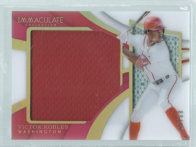 VICTOR ROBLES 2018 IMMACULATE JUMBO JERSEY PROSPECT #D 88/99