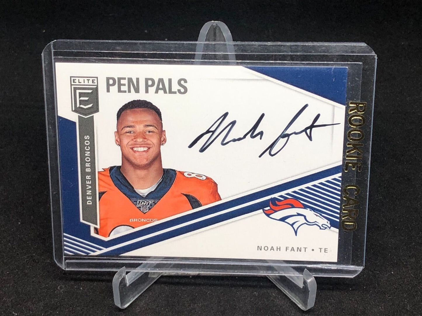 NOAH FANT 2019 PANINI DONRUSS ELITE PEN PALS ON CARD AUTO RC