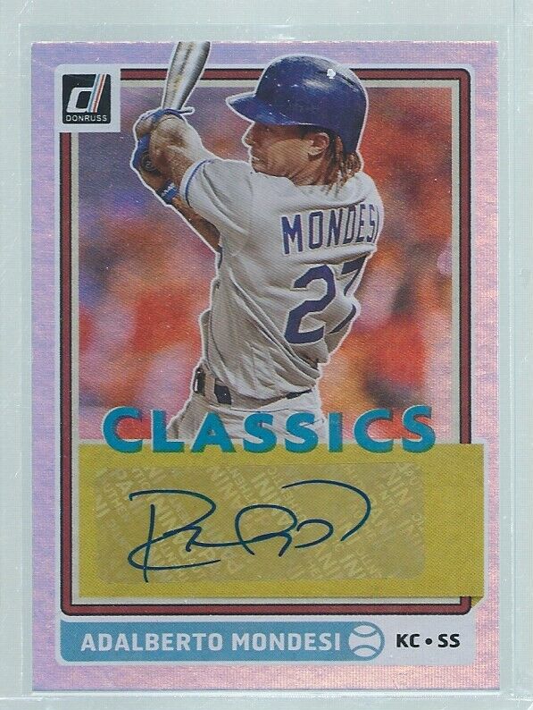 ADALBERTO MONDESI 2020 DONRUSS CLASSICS HOLO FOIL AUTO
