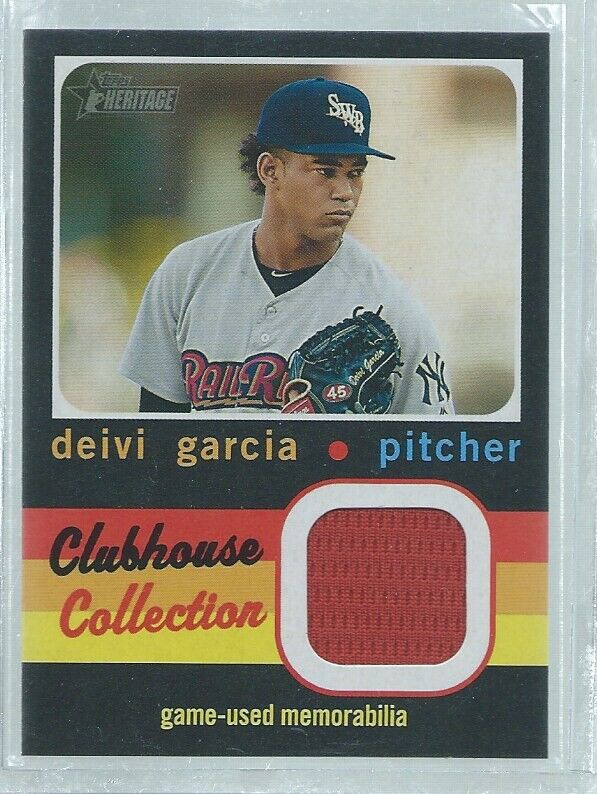 DEIVI GARCIA 2020 TOPPS HERITAGE CLUBHOUSE COLLECTION JERSEY PROSPECT