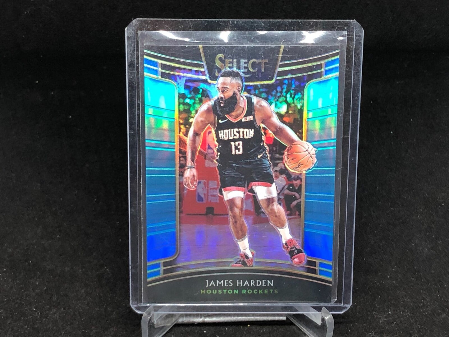 JAMES HARDEN 2018-19 PANINI SELECT CONCOURSE BLUE PRIZM #D 15/299