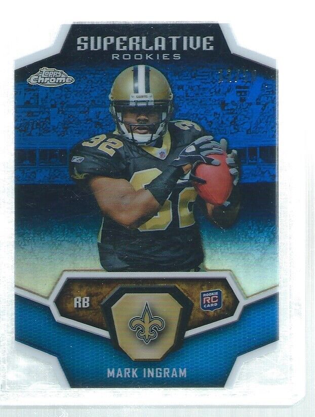 MARK INGRAM 2011 TOPPS CHROME SUPERLATIVE DIE CUT BLUE REFRACTOR RC #D 12/50