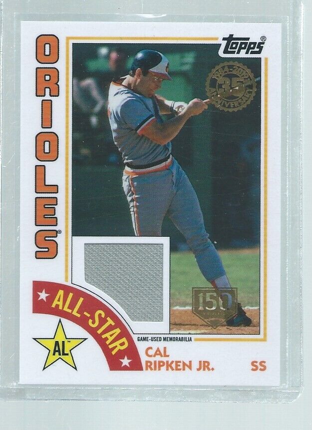 CAL RIPKEN JR 2019 TOPPS 35TH ANNIVERSARY ALL STAR JERSEY #D 150/150
