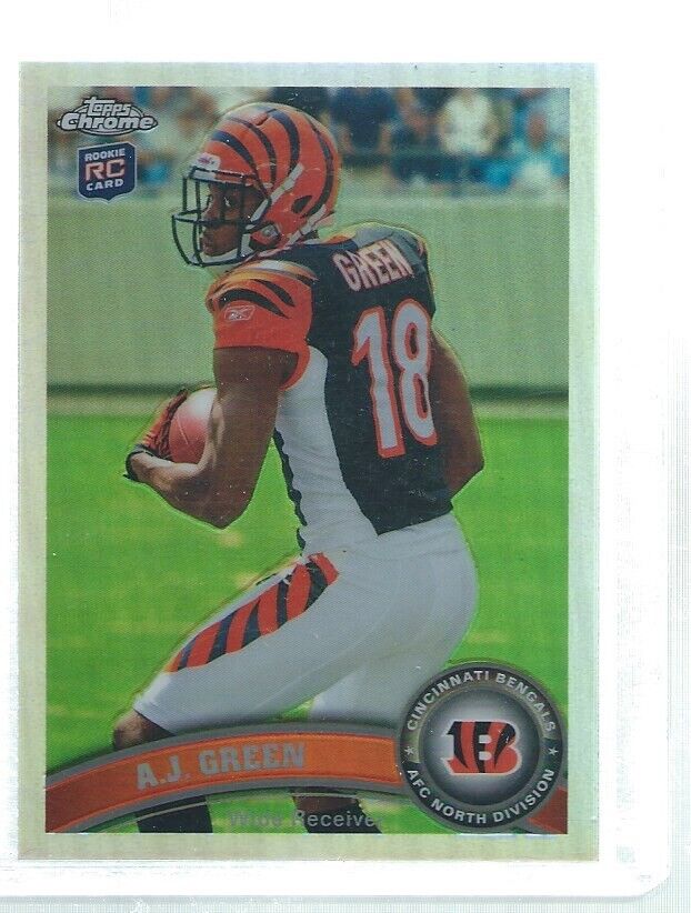 AJ GREEN 2011 TOPPS CHROME REFRACTOR RC #150