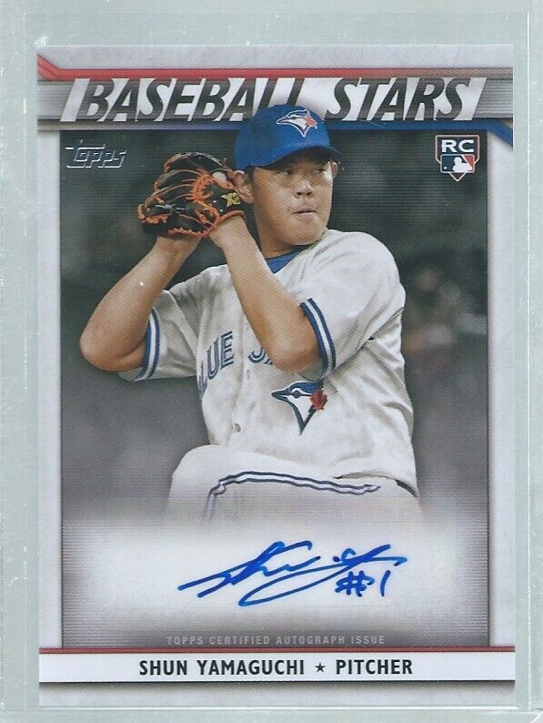 SHUN YAMAGUCHI 2020 TOPPS BASEBALL STARS AUTO ROOKIE RC