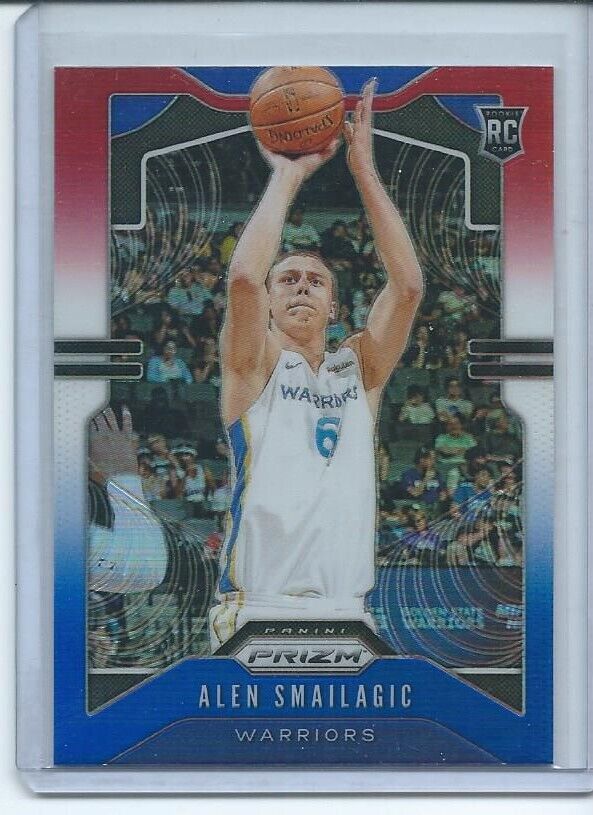ALEN SMAILAGIC 2019-20 PANINI PRIZM RED WHITE BLUE PRIZMS RC #299
