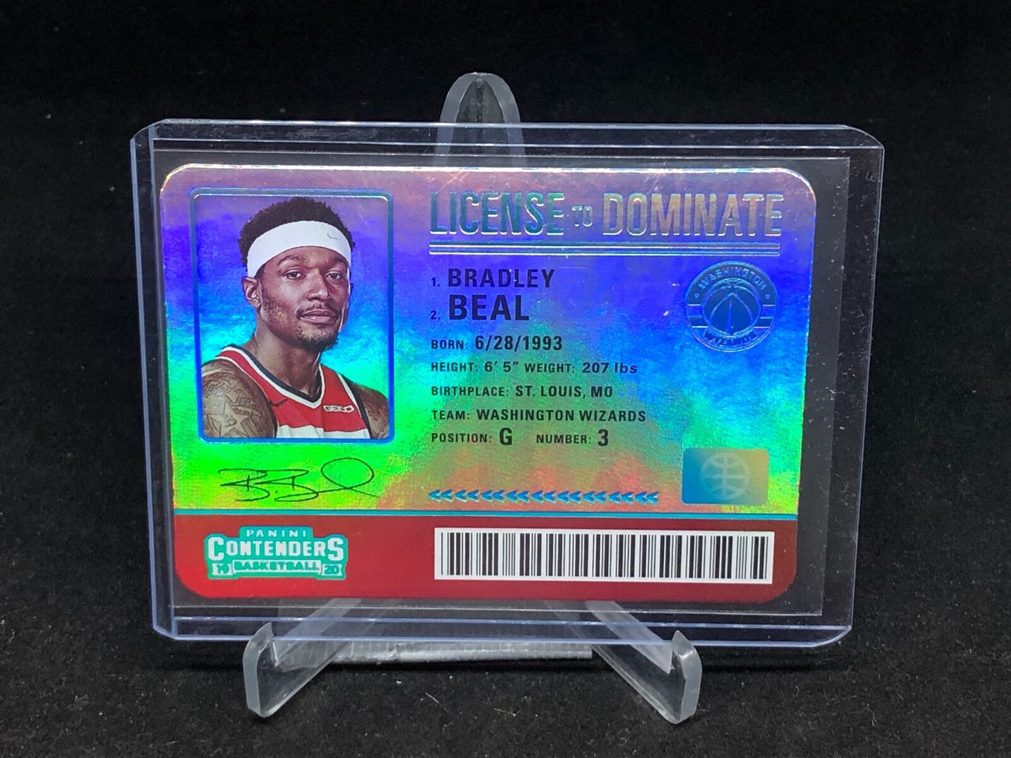 BRADLEY BEAL 2019-20 PANINI CONTENDERS LICENSE TO DOMINATE SSP CASE HIT # 24