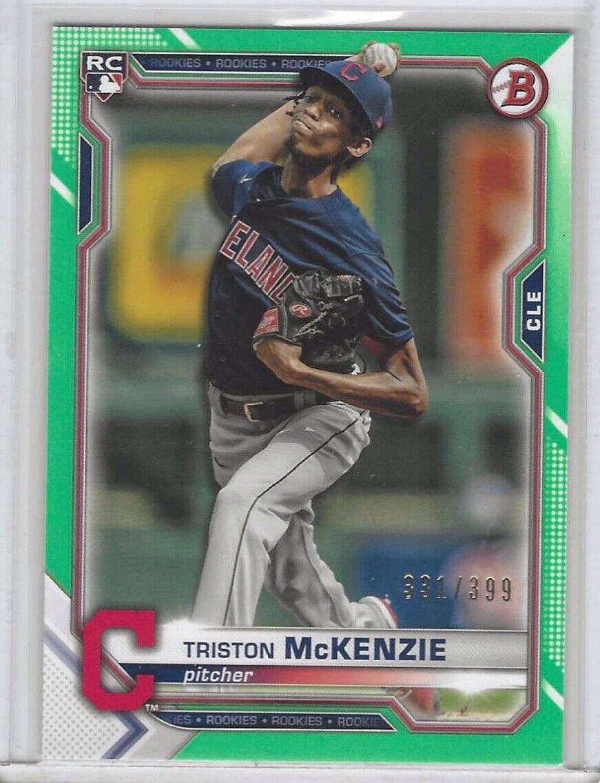 TRISTON MCKENZIE 2021 BOWMAN GREEN ROOKIE RC #D 331/399