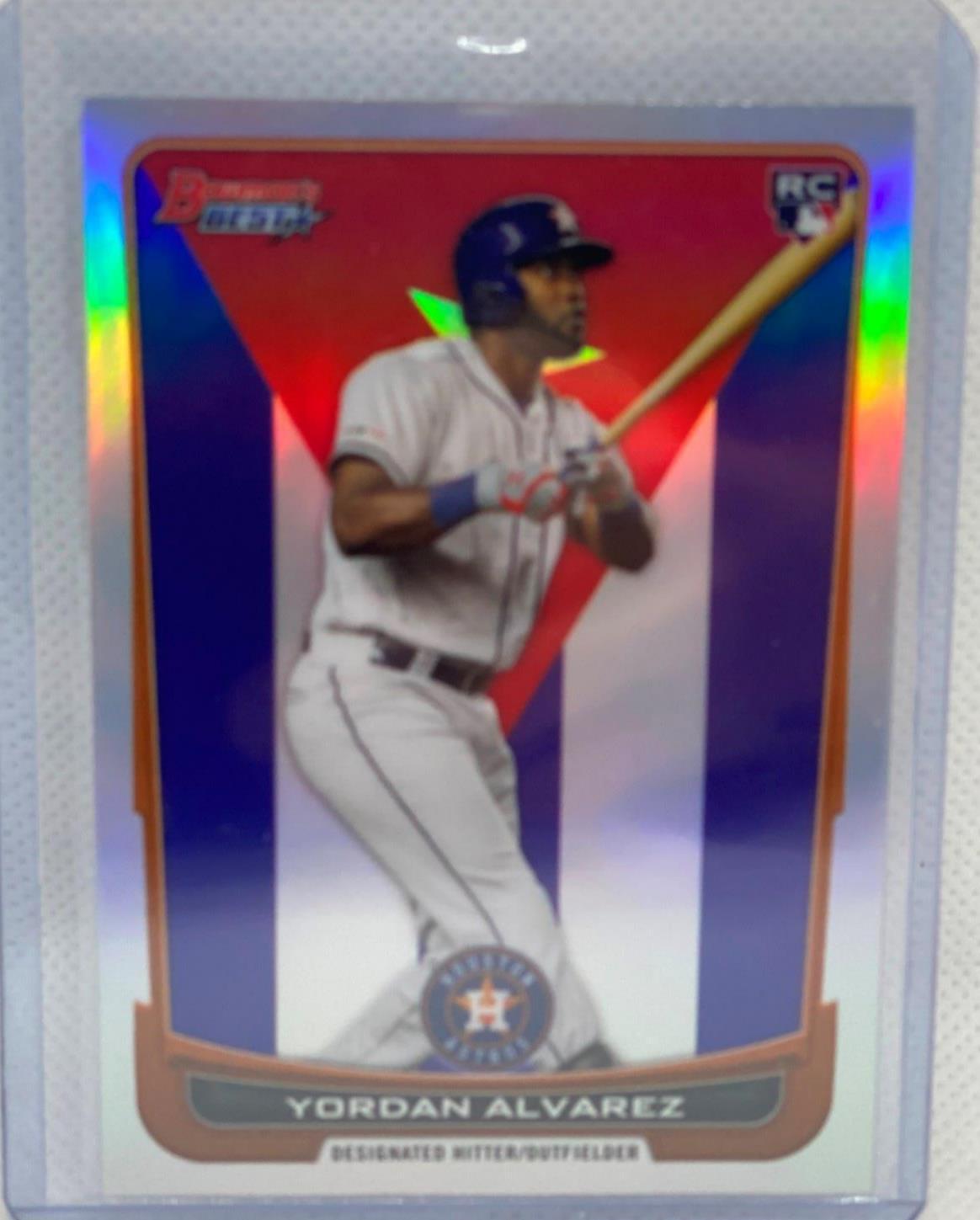 YORDAN ALVAREZ 2020 TOPPS BOWMANS BEST DECADE'S BEST REFRACTOR RC #DB-5