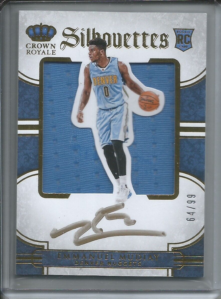 EMMANUEL MUDIAY 2015-16 PANINI PREFERRED SILHOUETTES JERSEY AUTO RC #D 64/99