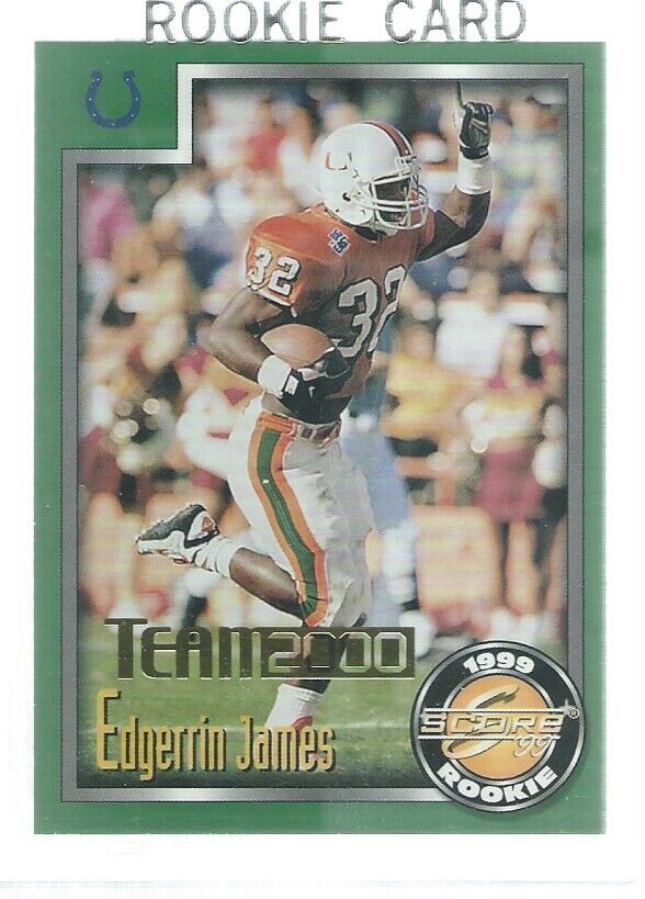 EDGERRIN JAMES 1999 SCORE TEAM 2000 ROOKIE RC #D 718/1999