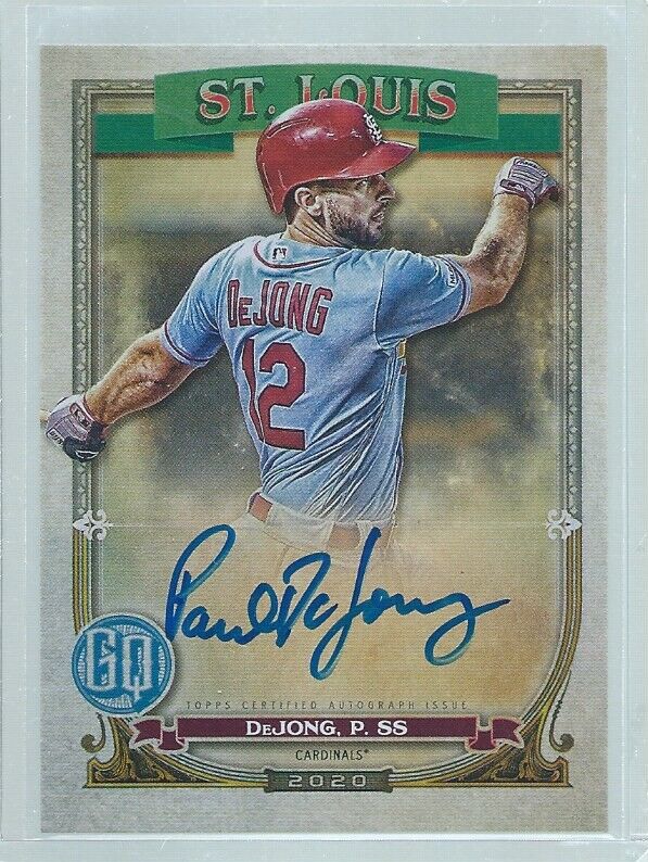 PAUL DEJONG 2020 TOPPS GYPSY QUEEN ON CARD AUTO