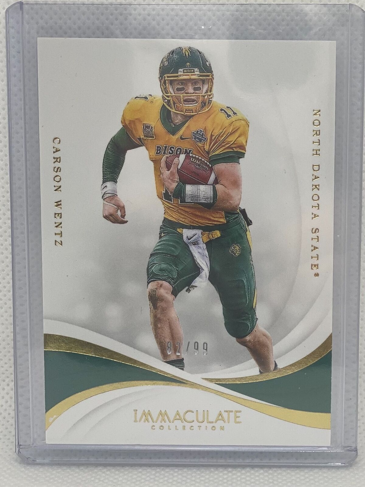CARSON WENTZ 2019 PANINI IMMACULATE COLLECTION #D 82/99