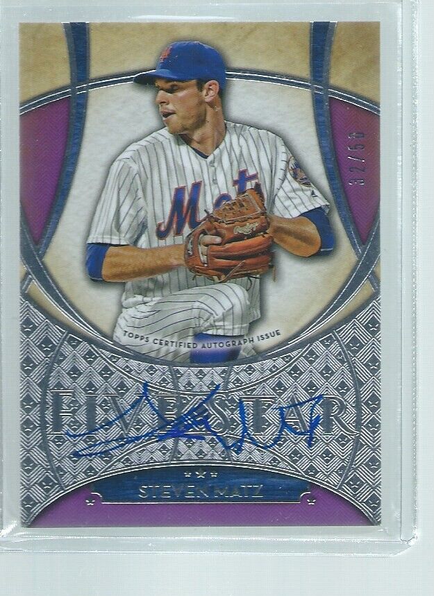 STEVEN MATZ 2017 TOPPS FIVE STAR ON CARD AUTO PURPLE #D 32/50
