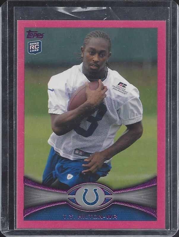 T.Y. HILTON 2012 TOPPS PINK PARALLEL COLTS ROOKIE RC #D /399