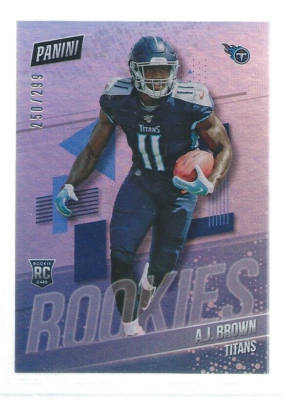 AJ BROWN 2019 THE NATIONAL ROOKIES RC #D 259/299