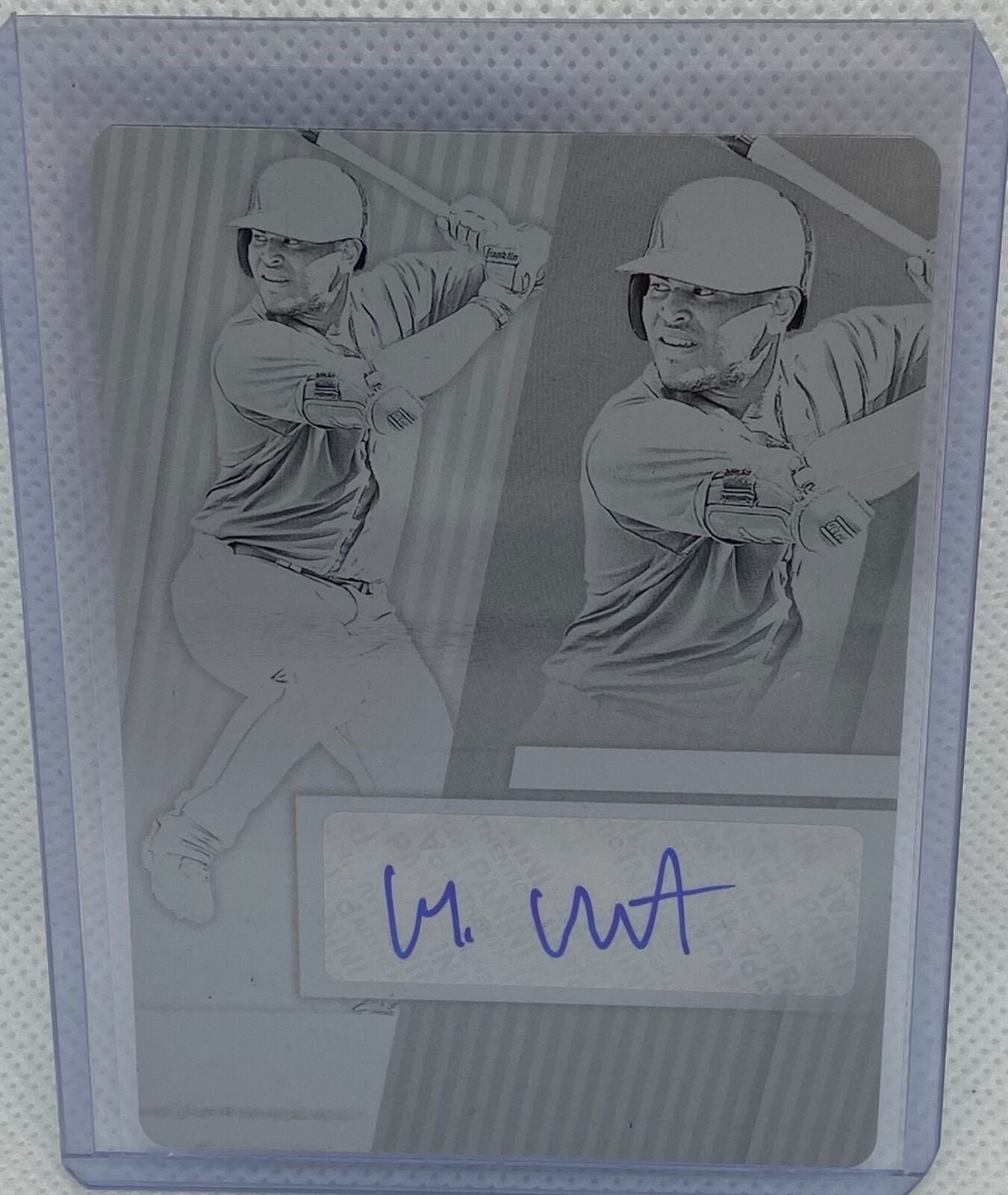 MEIBRYS VILORIA 2019 PANINI ABSOLUTE PRINTING PLATE AUTO RC #D 1/1